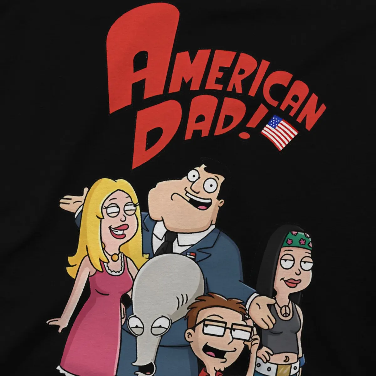 Together Hip Hop TShirt A-American Dad Cartoon Leisure T Shirt Newest T-shirt For Men Women