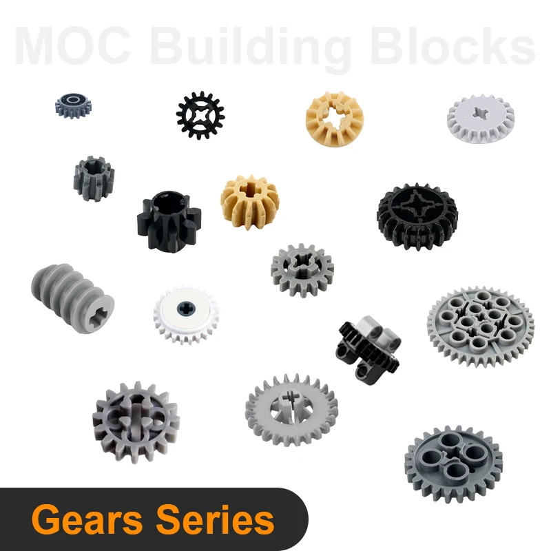 MOC والعتاد اللبنات الأجزاء الفنية دودة الرف التفاضلية موصل متوافق الطوب 6589 32270 3647 10928 4019 65414