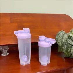 Transparent shaking cup, summer fitness sports large capacity cup, mixing ball, resistant to drops and impacts