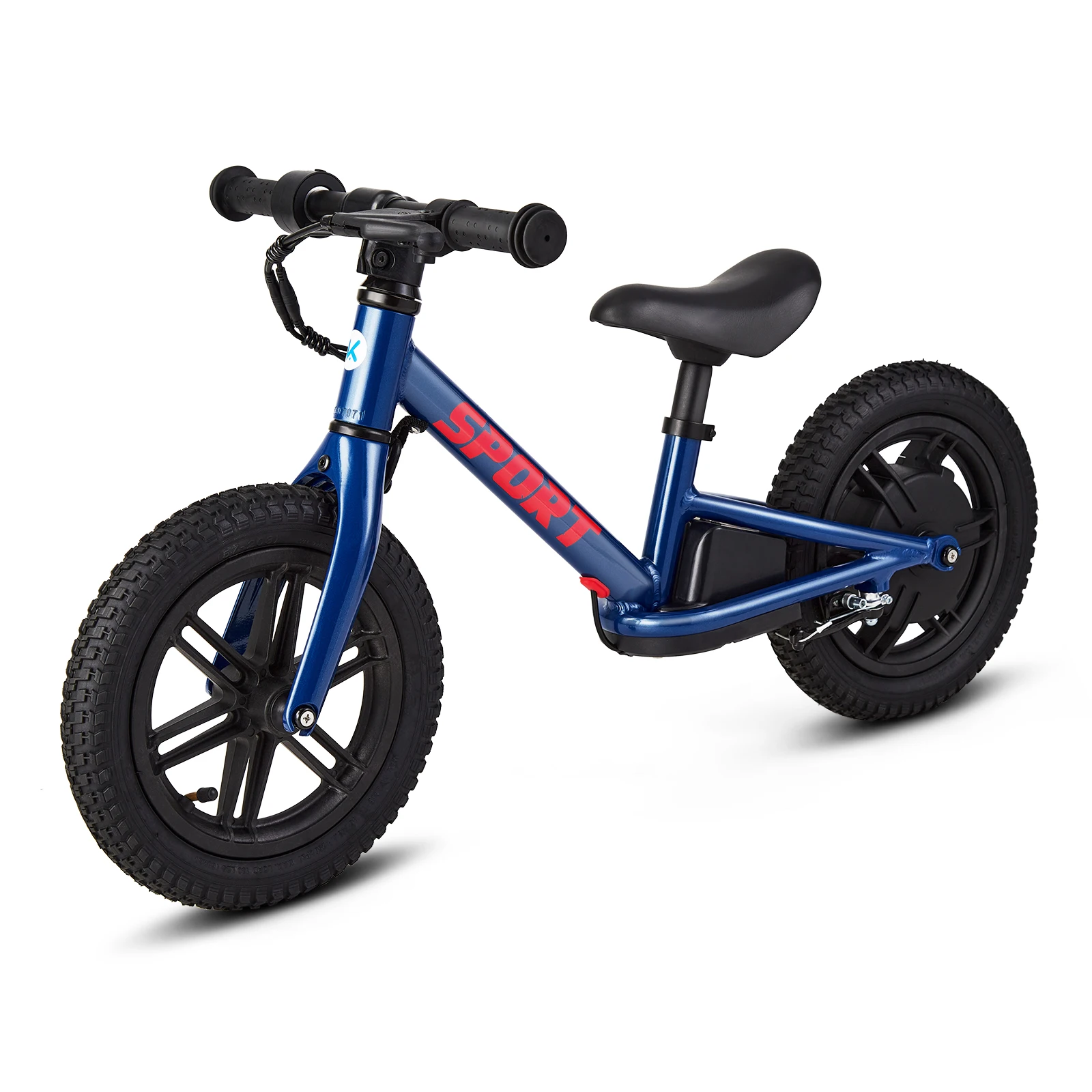 24V 100W Kids Electric Balance Bike E-Dirt Bike with Inflatable Tires, Adjustable Seat & Training Wheels Option for Ages 3-5