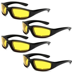 Night glasses Driving Polarized Anti Glare Sunglasses UV400 Eye Protection Aviators Motorcycle Riding Glasses Padding Goggles