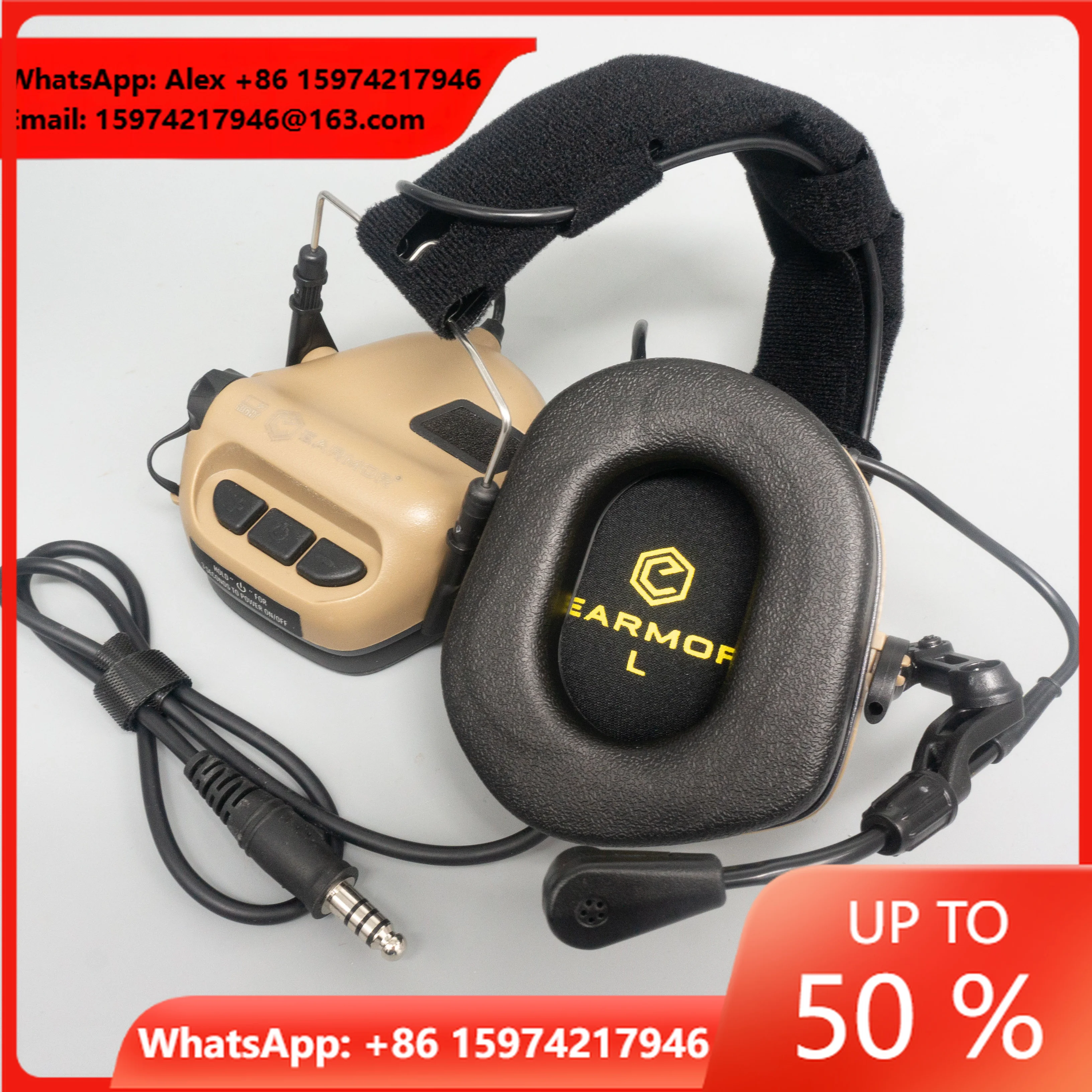 EARMOR M32 MOD3 Best Tactical Radio Communication Headset For Tactical Action Milprol Markets Protect Hearing Headphone
