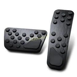 Black Foot Brake Gas Accelerator Pedal Pad Cover For 2011-2023 Dodge Challenger Charger