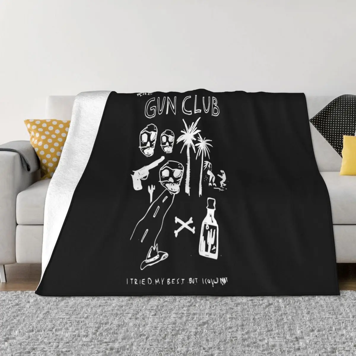 The Gun Club Hardcore Punk Band Gift Quilt Bed Blanket Throw Blanket Blankets And Throws Throw Blanket