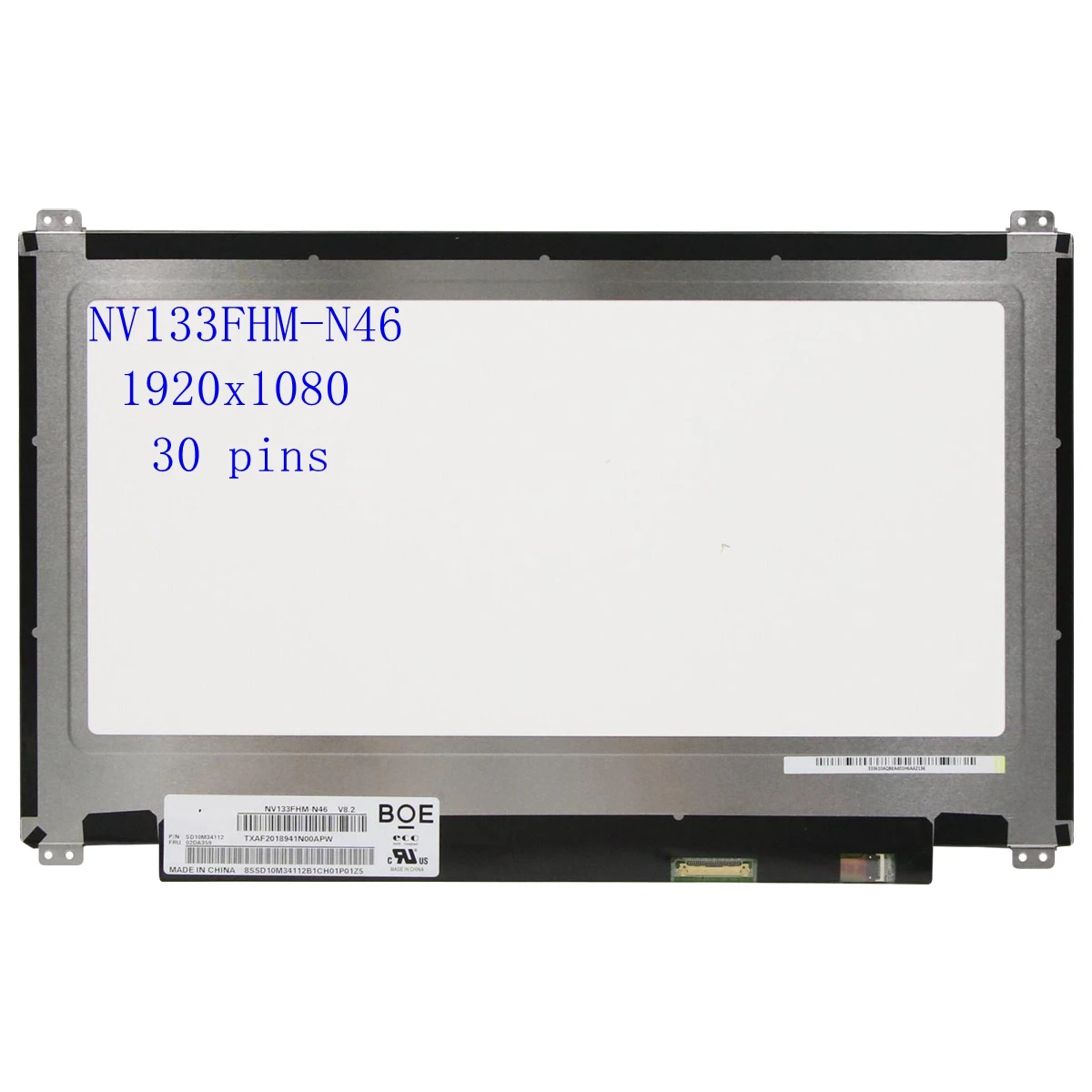 

Original Laptop 13.3" LCD Screen NV133FHM-N46 NV133FHM-N42 1920x1080 30PIN IPS Matrix LED Display Panel Replacement