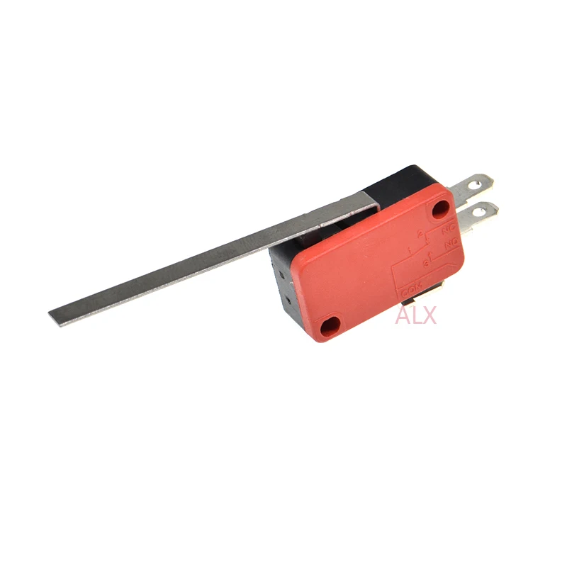 5 SZT. Przycisk taktyczny V-153-1C25, przełącznik chwilowy, mikroprzełącznik krańcowy, mikroprzełącznik, przełącznik podróżny, długi, prosty, typ dźwigni z zawiasem. — zdjęcie 3