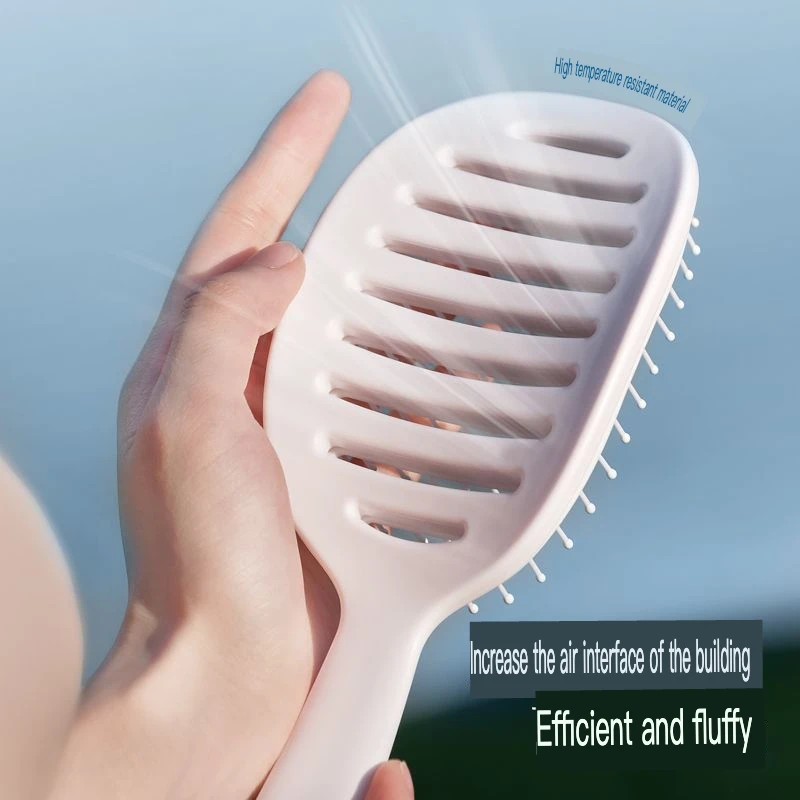 

Gudi Self-Cleaning Rib Comb High Head Top Fluffy Hair Styling Anti-Static Home Massage Scalp Comb for Hair Care