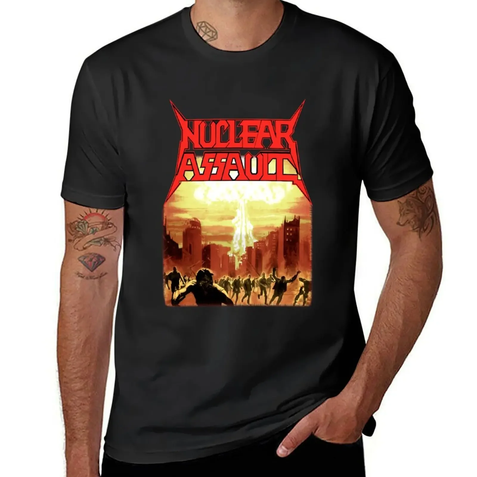 

NUCLEAR ASSAULT Essential . T-Shirt Aesthetic clothing baggy shirts summer tops luxury clothes men