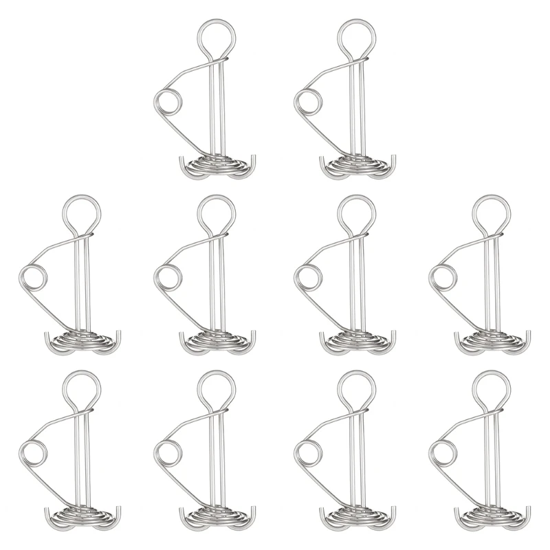 

10Pcs Deck Board Tent Stakes Anchor Pegs with Spring Buckle for Outdoor Camping