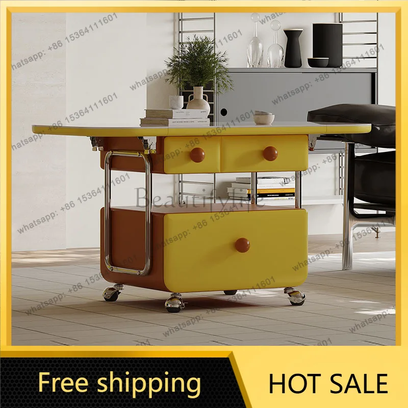 XX.Modern Unique Coffee Table Minimalist Aesthetic Standing Transform Simple Side Table Designer Clear Couchtisch Home Furniture