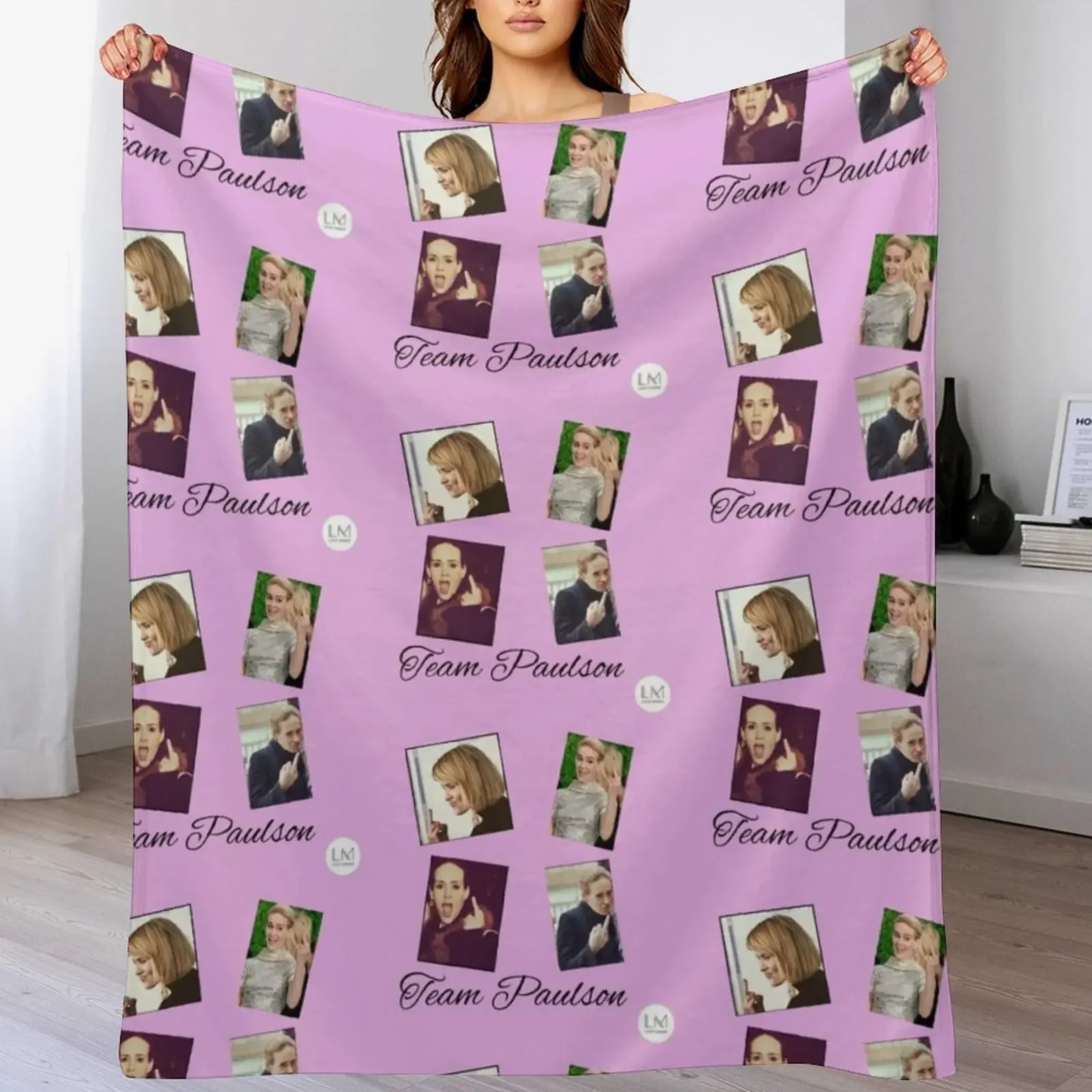 Team Paulson Throw Blanket Ultra Plush Cozy Blanket for Napping Sleeping