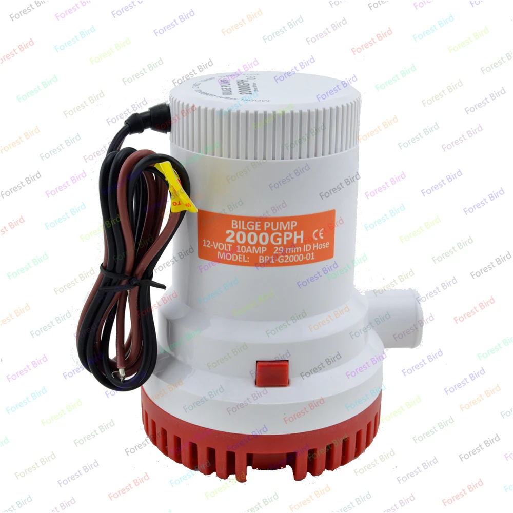 

Submersible Water Bilge Pump 12V 24V 2000GPH Used for Boat Car Yacht Kayak Rule