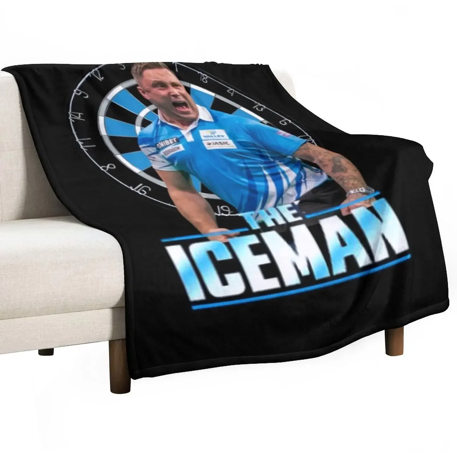 

Gerwyn price Darts -Wales The Iceman Darts PDC 2022- the ice man Gerwyn price Throw Blanket Cute Fashion Sofas Blankets