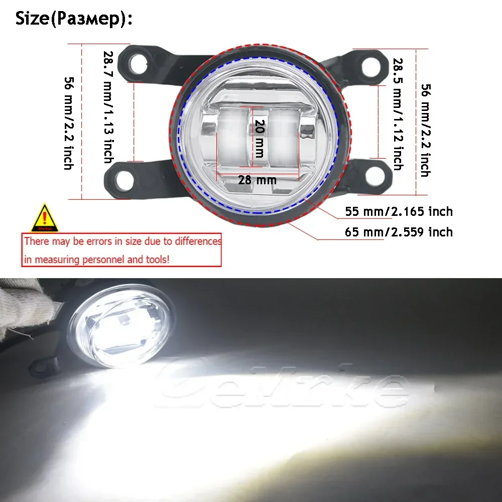30W Fog Lights for Toyota Land Cruiser 70 Series LC70 J76 J79 23 2024 2025 (Except for Old Version) White or Yellow DRL Replace detail image 8