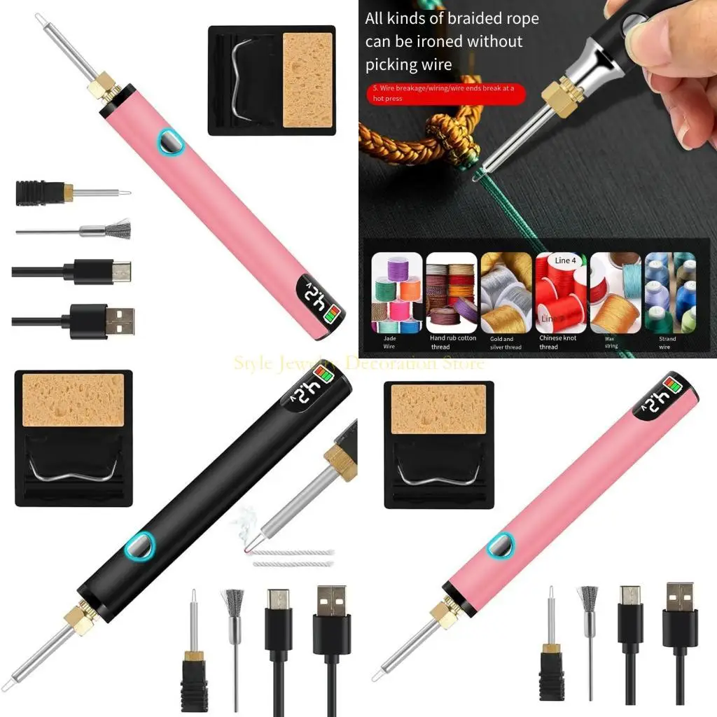 D46E Rechargeable Thread Cutter Jewelry Tool for Jewelry Designing Enthusiasts