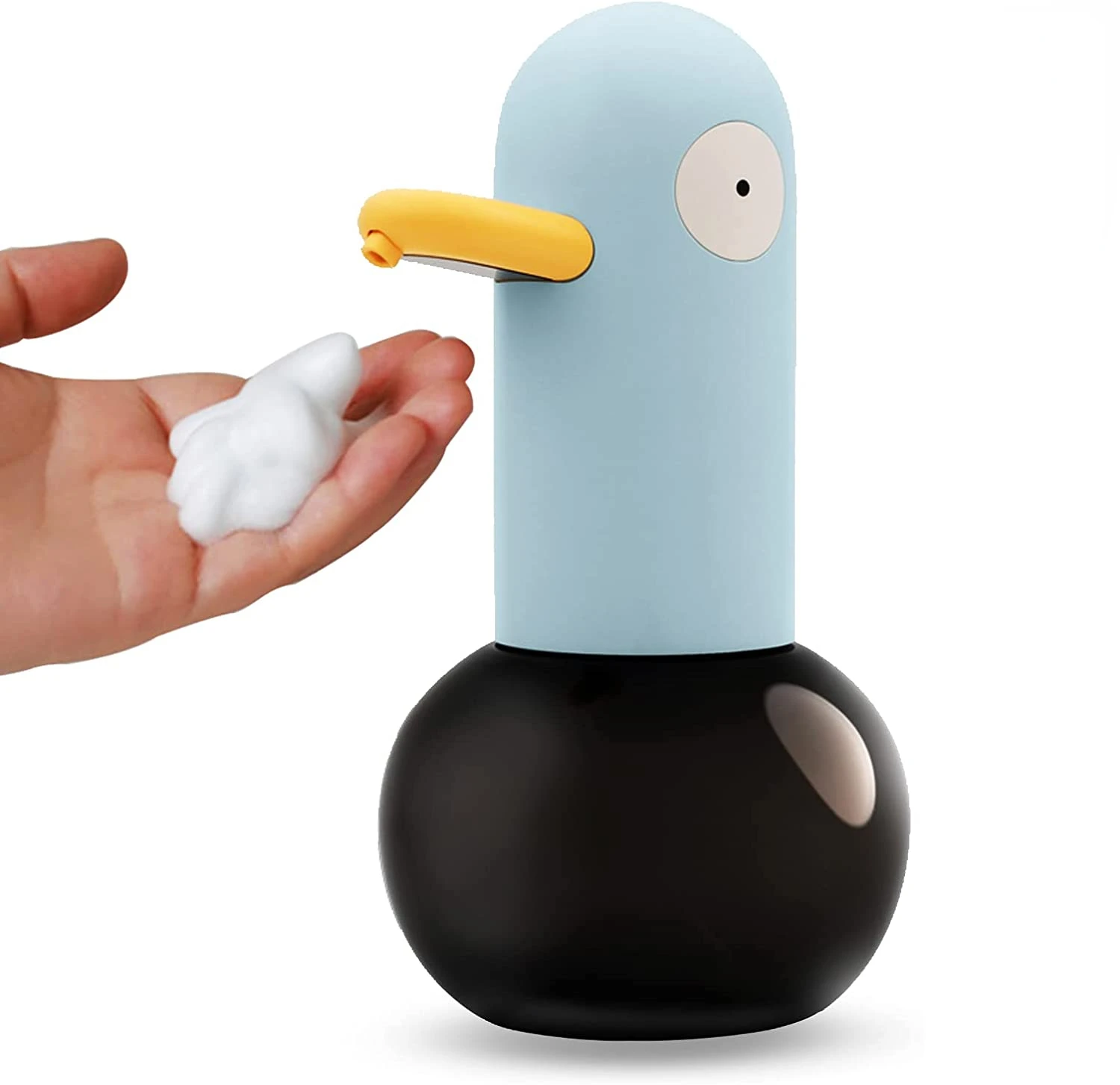 Automatic Touchless Soap Dispenser Cute Duck Rechargeable Foaming Soap Dispenser for Children Infrared, Bubble Soap Machine