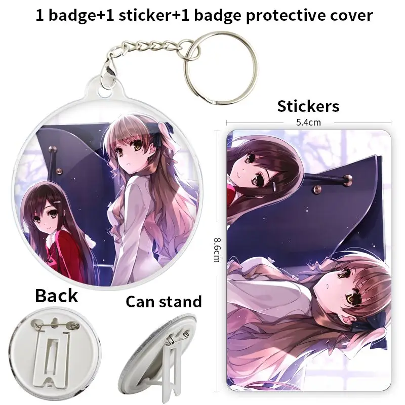 Ogata Rina Morikawa Yuki Game Anime Character Badge Brooch anchor Peripherals Pin Accessories Creative Fashion Pendant Hat