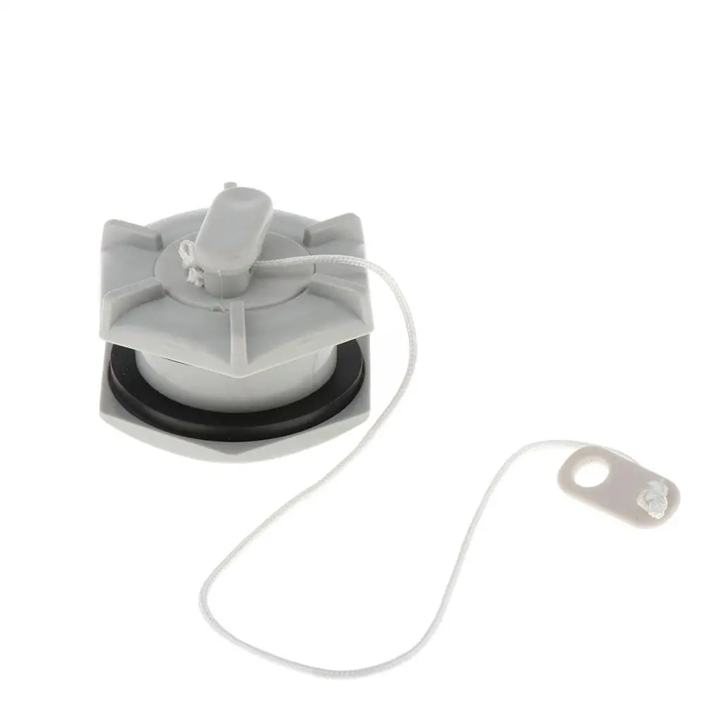 Marine Accessories Boat Scupper Valve Gray PVC Plug for Inflatable Rafts Dinghy Water Drain Stopper Cap