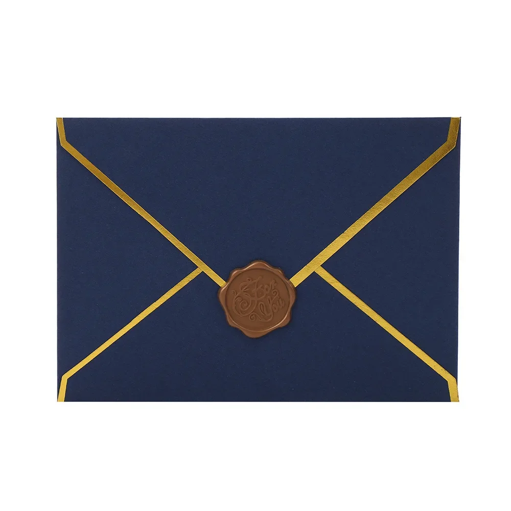 50 teile/los Vergoldung Umschläge 12x16,5 cm Hochzeit Einladungen Business Supplie Postkarte Geschenkbox Verpackung Lagerung Schreibwaren