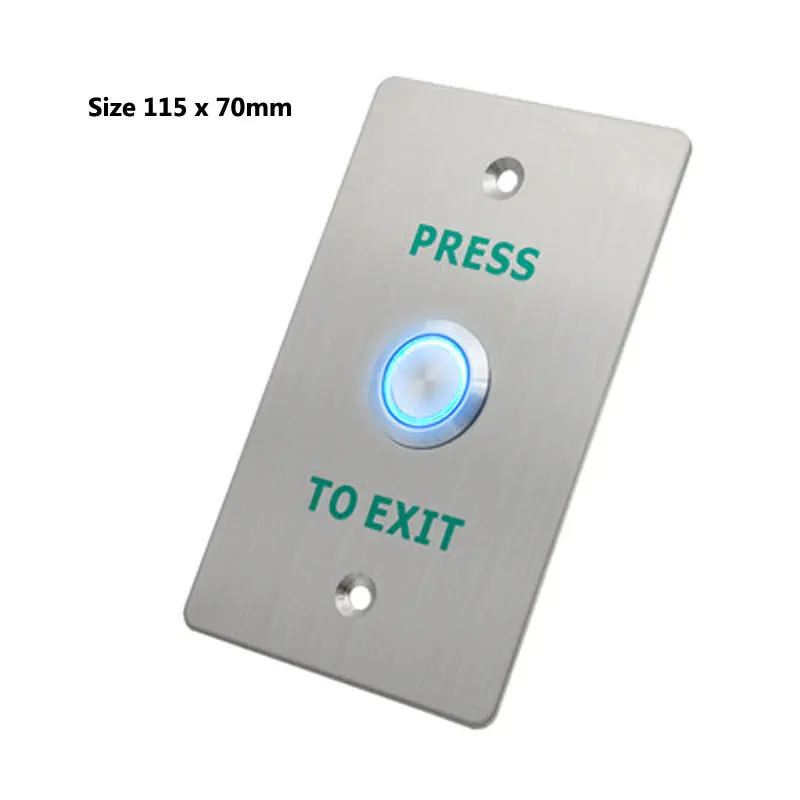Botón de salida de puerta impermeable, interruptor IP68, Material de acero inoxidable, uso para sistema de Control de acceso