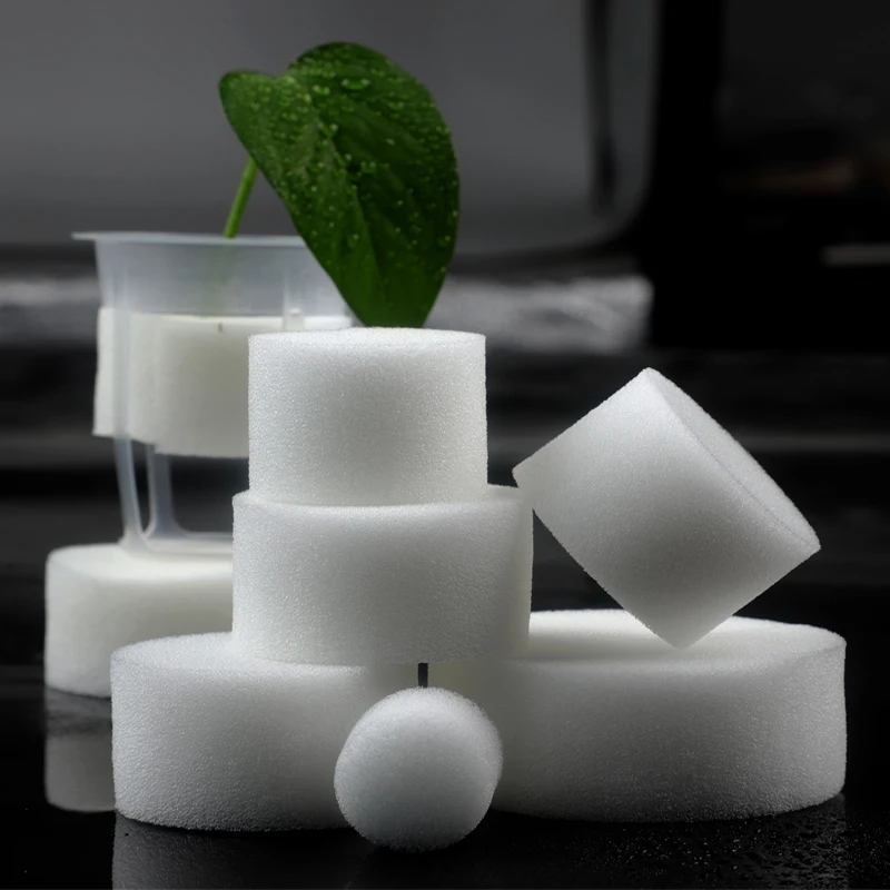 50pcs Premium Hydroponic Sponges Flowers Soilless Planting and for Vegetables Room Gardening Hydroponic Basket Planting Sponges