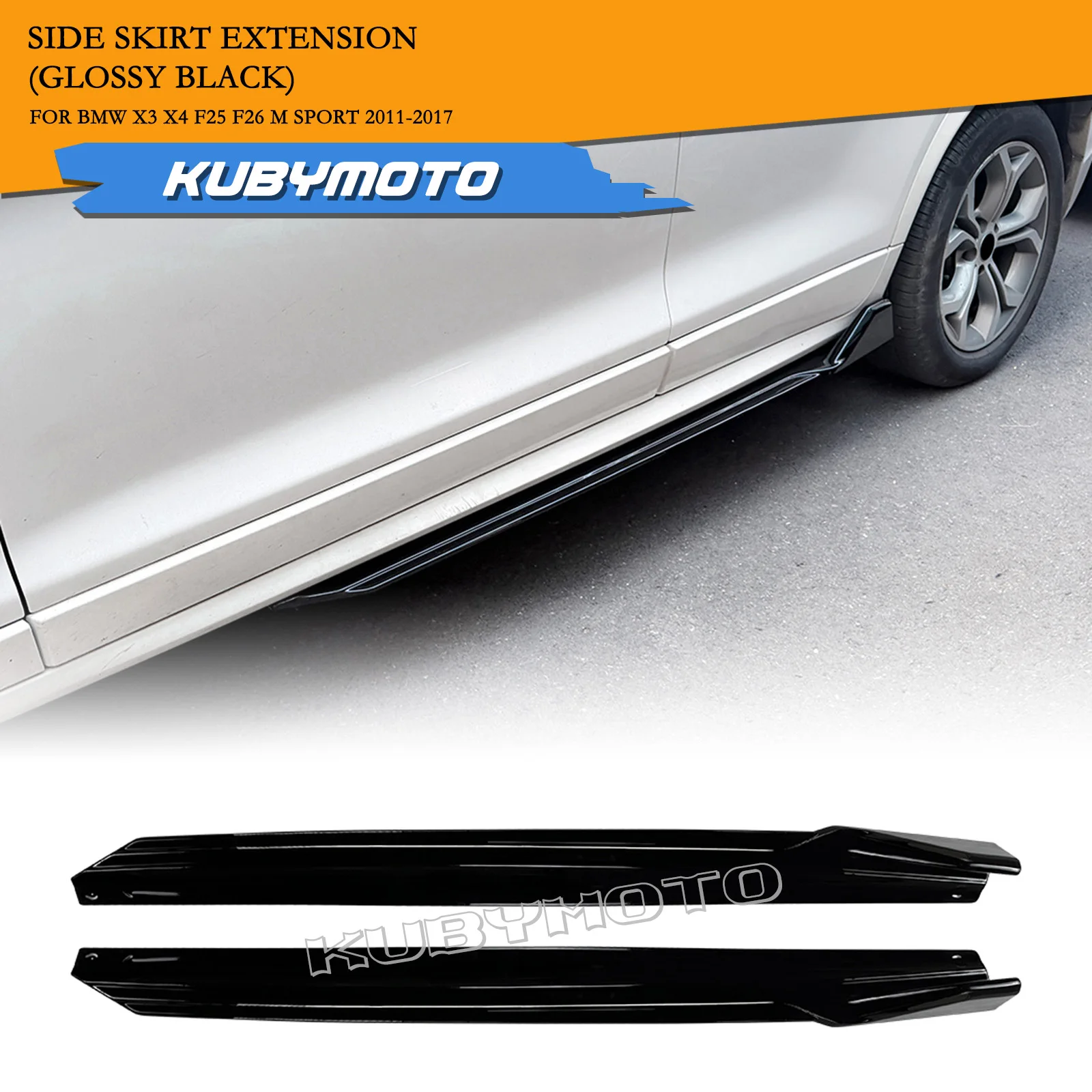

Car Door Panel Lower Side Skirt Extension For BMW X3 X4 F25 F26 M Sport 2011-2017
