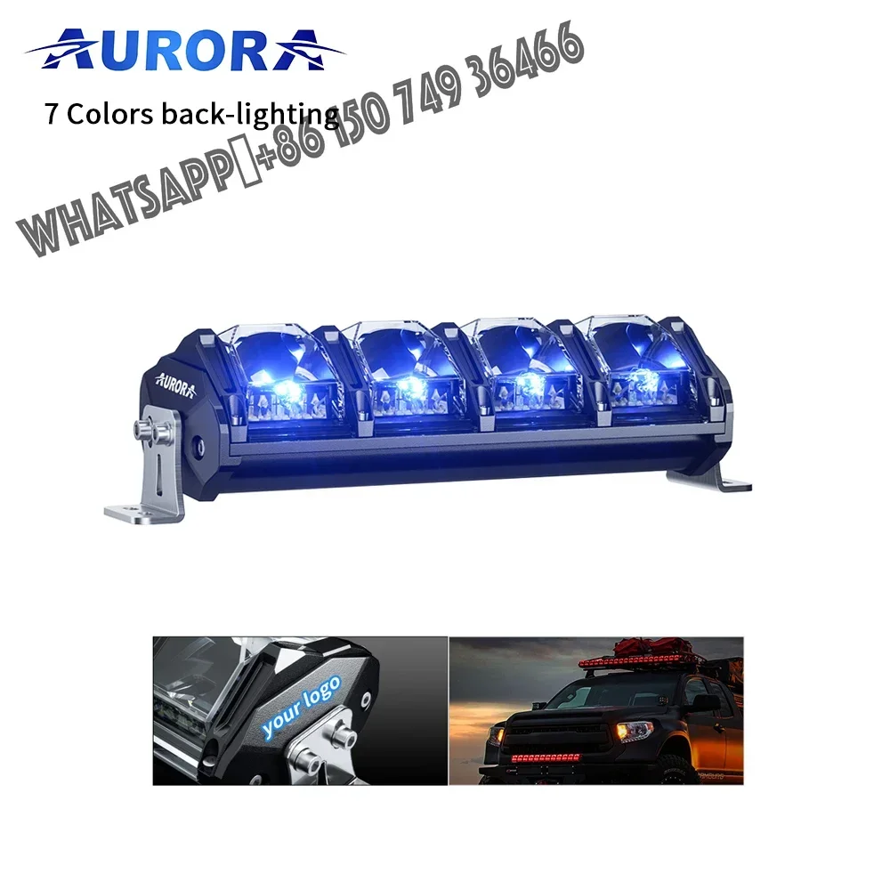 

AURORA Patent Hot Selling High Low Beam Car Offroad Driving RGB Led Light Bar
