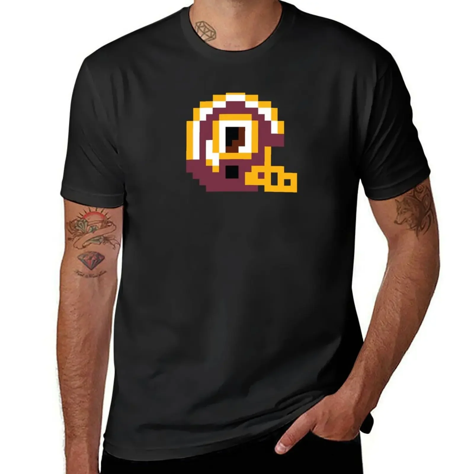 8 Bit Washington Redskins Helmet T-Shirt oversized t shirt oversizeds sublime mens graphic t-shirts anime