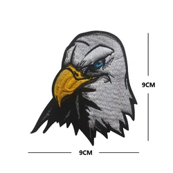 Parche táctico bordado águila tridimensional con gancho para mochila