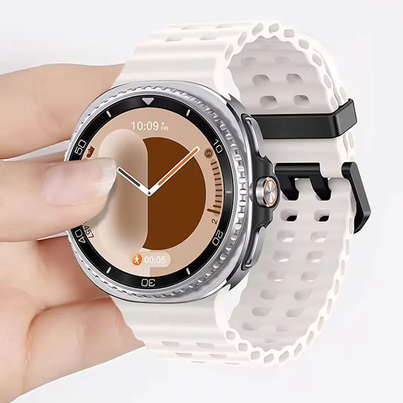 المحيط كوريا لساعة سامسونج جالاكسي 8 الكلاسيكية 46 مللي متر سوار معصم من السيليكون لساعة سامسونج 8 40 مللي متر 44 مللي متر حزام الساعة الذكية