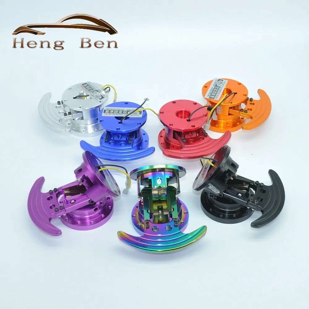 HB New Arrival Universal Aluminum Steering Wheel Quick Release Hub Adapter Removable Snap Off Boss Kit QUICK TILT SYSTEM