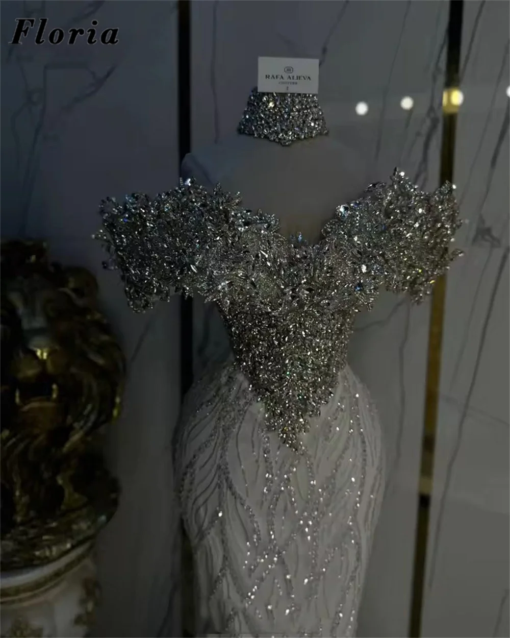 

Customized White Sequins Evening Dresses 2025 Elegant Beading Off Shoulder Celebrity Dress Wedding Party Gowns Robes De Soiree