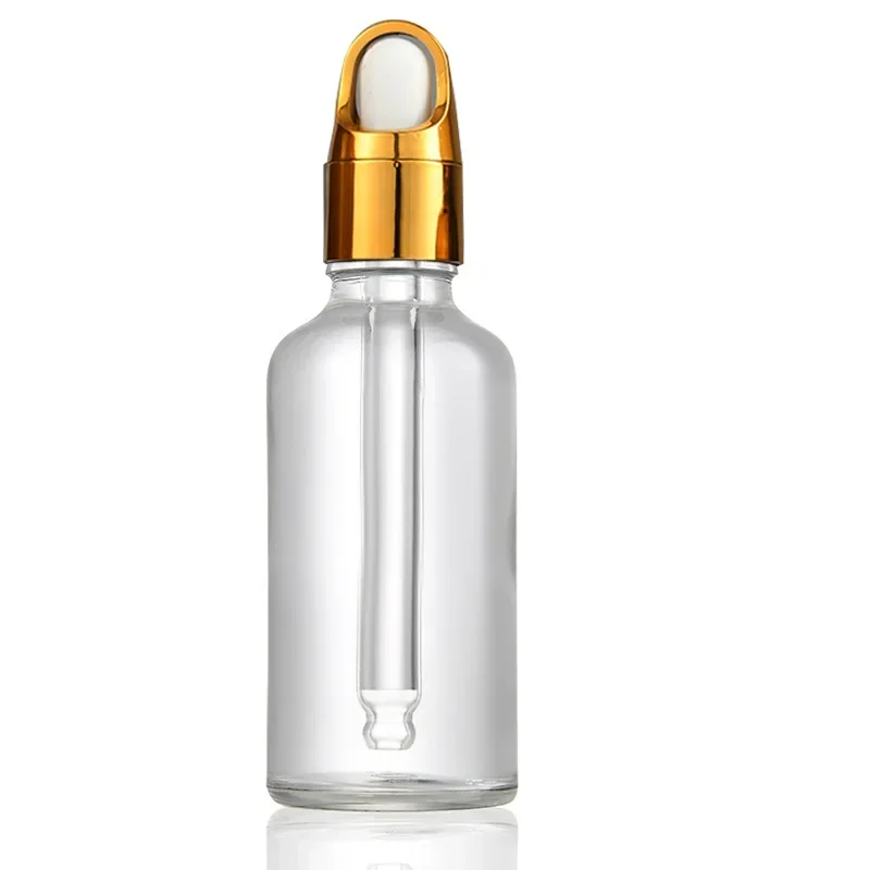 Wholesale Empty Dropper Bottle Frost Essential Oil Glass Clear Aromatherapy Liquid 5-100ml Drop for Massage Pipette Refillable