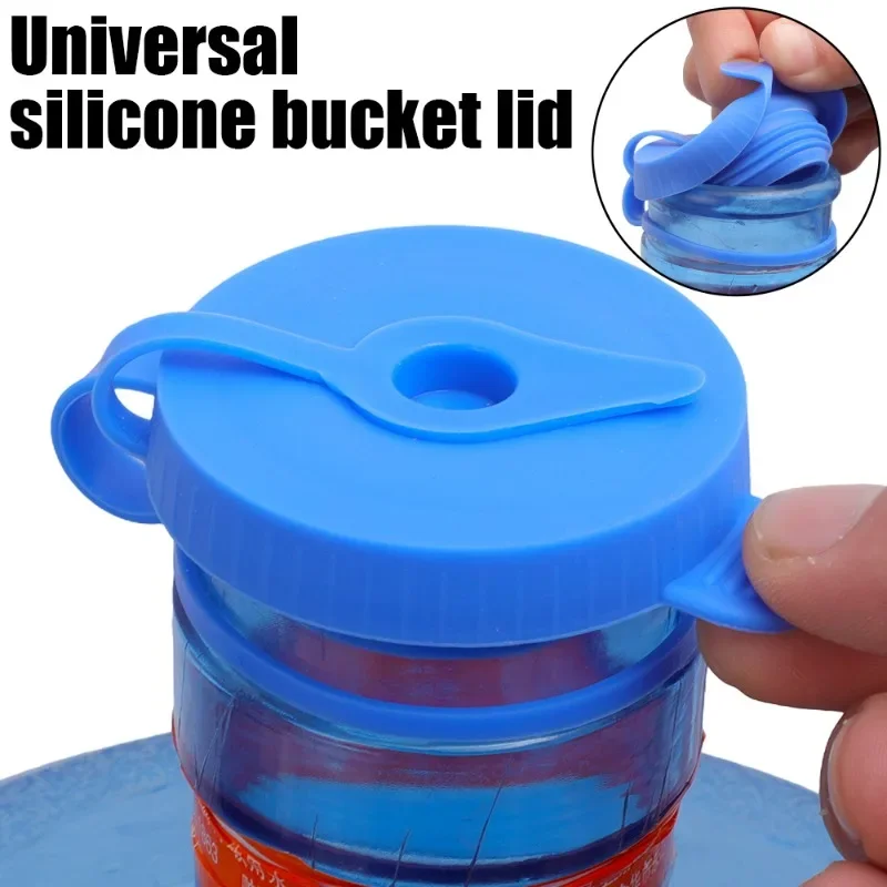 1-5PCS Water Bottle Replacement Lid With Inner Plug Reusable Bottle Cover Leak Proof Sealing Covers Silicone Safety Bottle Lids