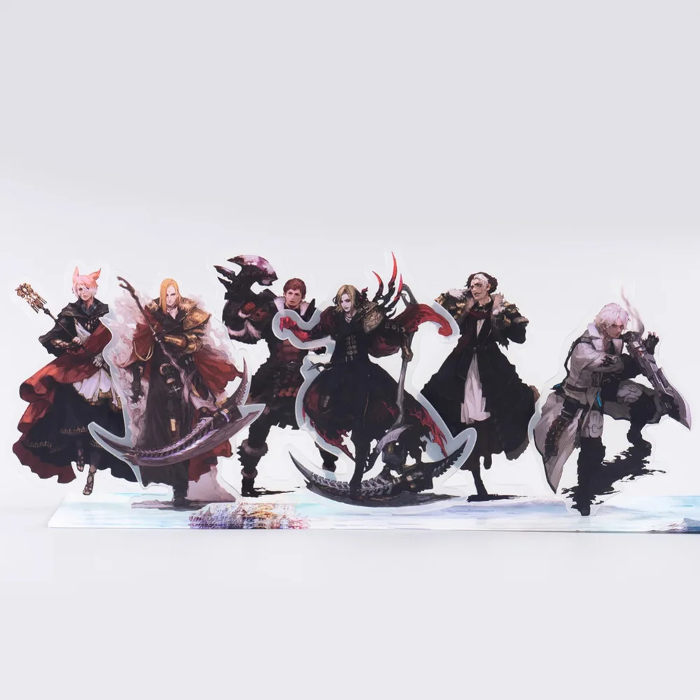 Anime Final Sy XIV FF14 G'raha Tia Acrylic Stand Ornaments Action Figures Cartoon Model Christmas Gifts Girls