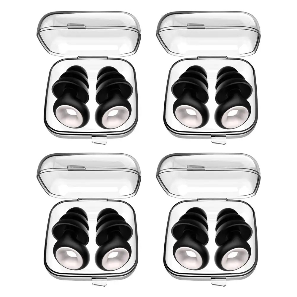 Tapones para los oídos de silicona para nadar, dormir, cancelación de ruido, reducción de ruido, insonorizados, Reduce los perturbaciones, suministros de tapones para los oídos de bucle de calidad