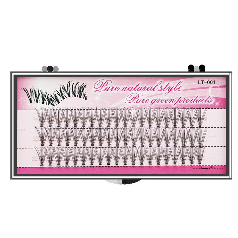 10D Cluster Mink Eyelashes 1 Box/60 Bundles 3D Individual Natural Eyelash extension makeup Tools Lashes wholesale