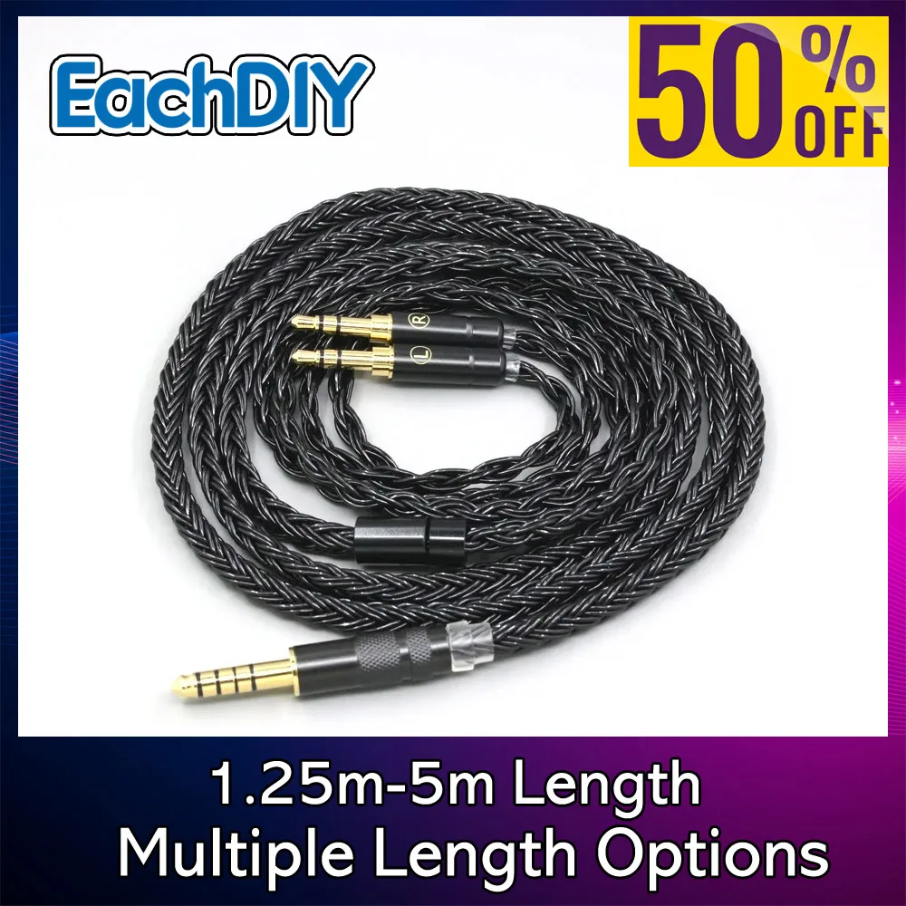 

16 Core 99% 7N OCC Earphone Cable For Hifiman Sundara Ananda HE1000se V2 HE6se DEVA he400se Arya He-35x Edition XS LN006747