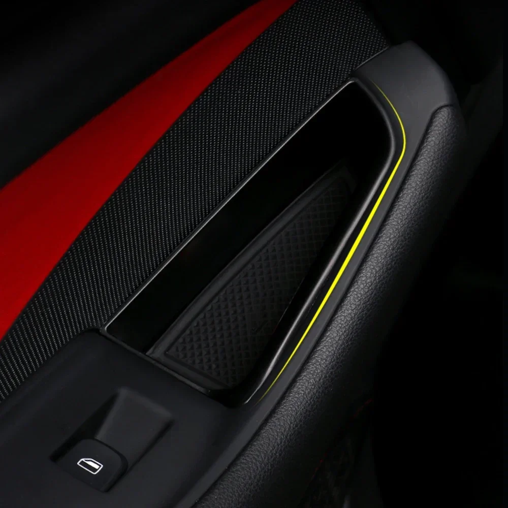 2 Piezas Bandeja Organizadora para Panel de Puerta con Soporte para Teléfono para Audi A4 B8 B9 A5 8T 4K 2008-2025 Coupé, Acceso