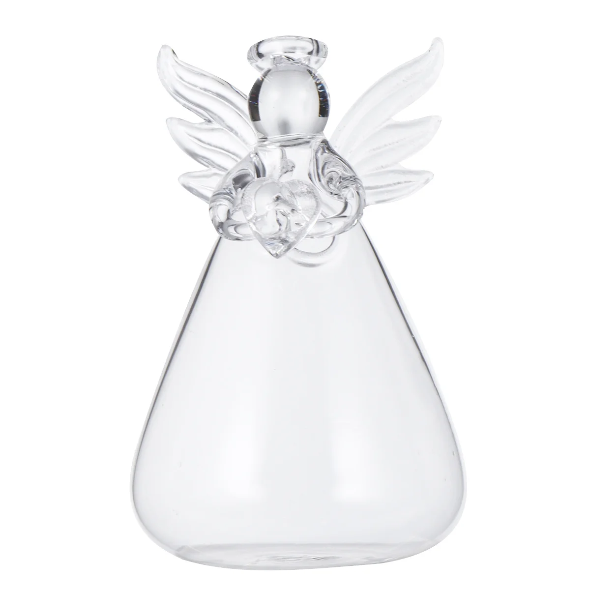 

Hanging Angel Shaped Vase Transparent Delicate Creative Ceiling Home Decoration Glass Vase for Bedroom Living Room