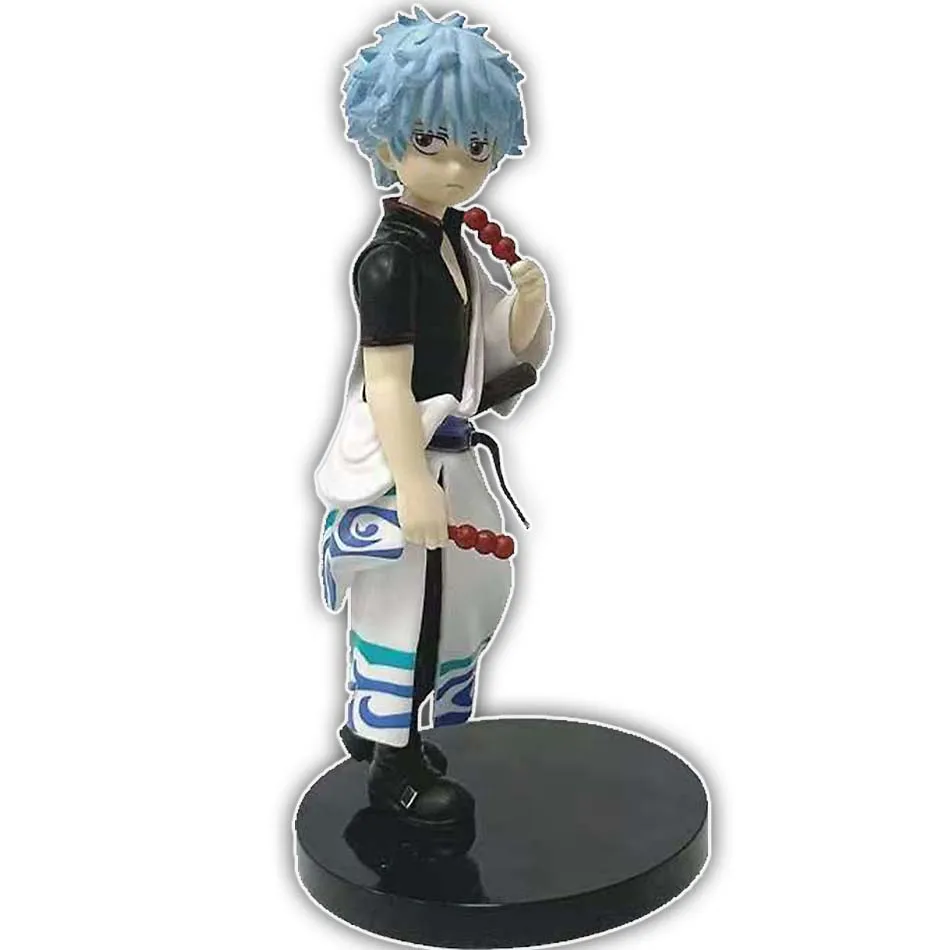 Original 12CM Anime Gintama Figure Sakata Gintoki Katsura Kotarou Stand Anime Model Toys Gifts Collection Decoration Ornaments