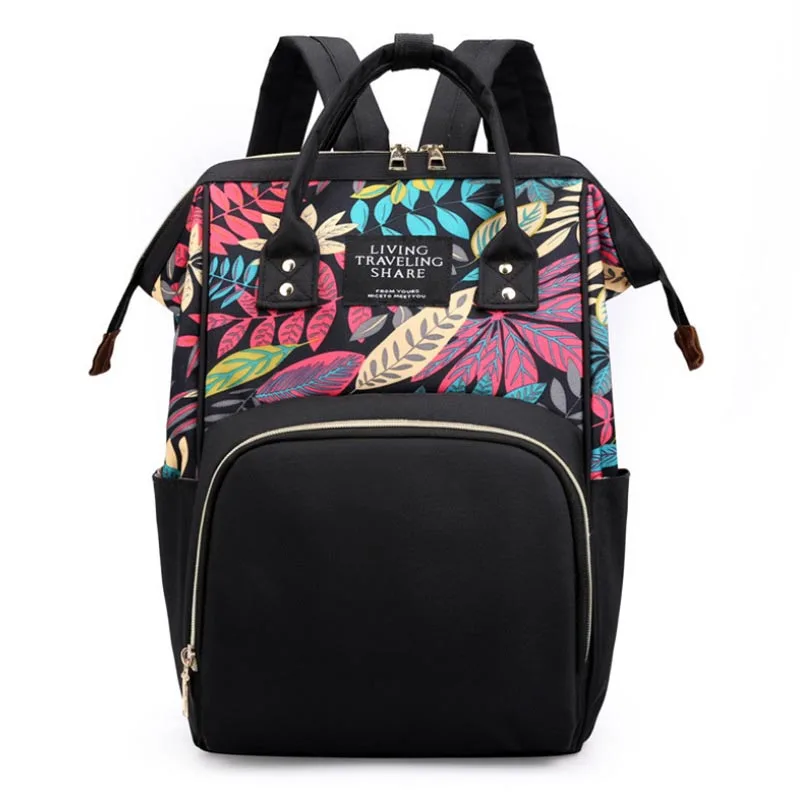 Mommy Bag Backpack Ladies Shoulder Backpacks Large Capacity Mommy Baby Nursing Bags Fashion printing Female Outdoors Backpack