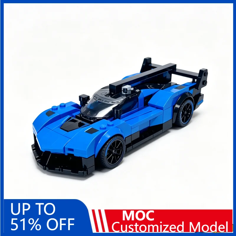 

NEW 300PCS Sports Car A424 2025 Racing Model Customize Building Blocks Educational Assembly Vehicle Toy With Minifigure For Boys