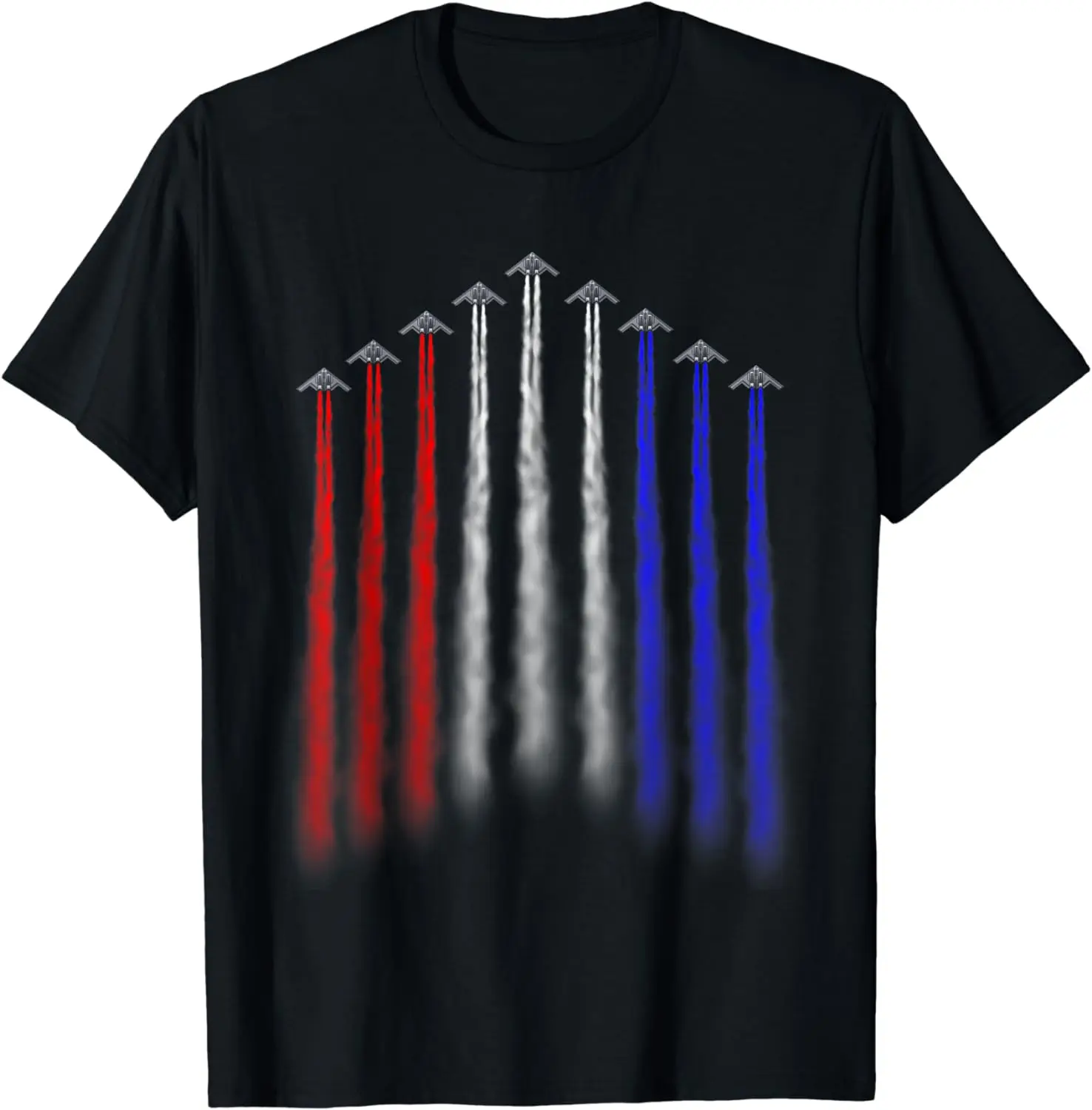 

American Independence Bomber Jet Patriotic 4th of July Tee T-Shirt