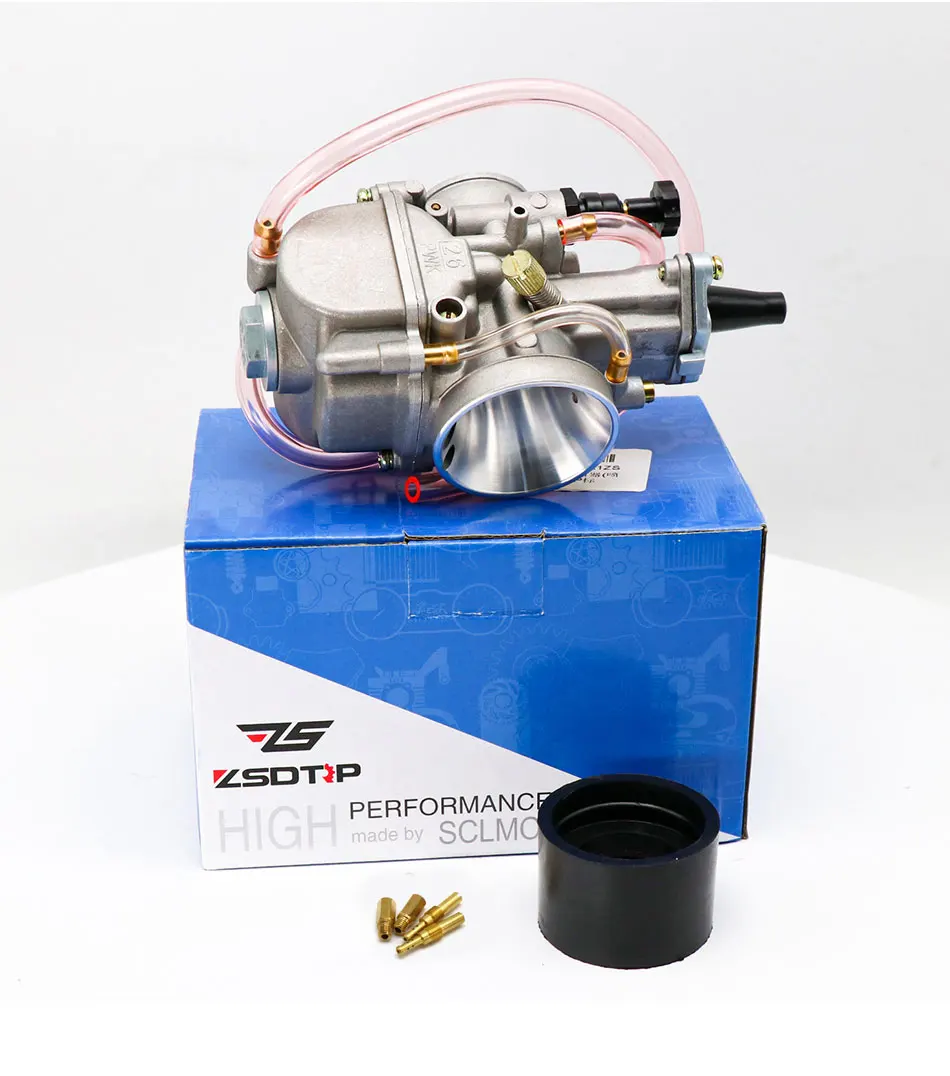 Alconstar- 21 24 26 28 30 32 34mm Motorcycle Carburetor with Power Jet for PWK 70CC-350CC Engine Carb Dirt Bike ATV Power Race