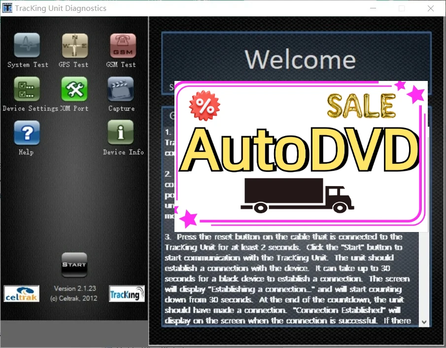 

Diagnostyka блока слежения AutoDVD Thermo King