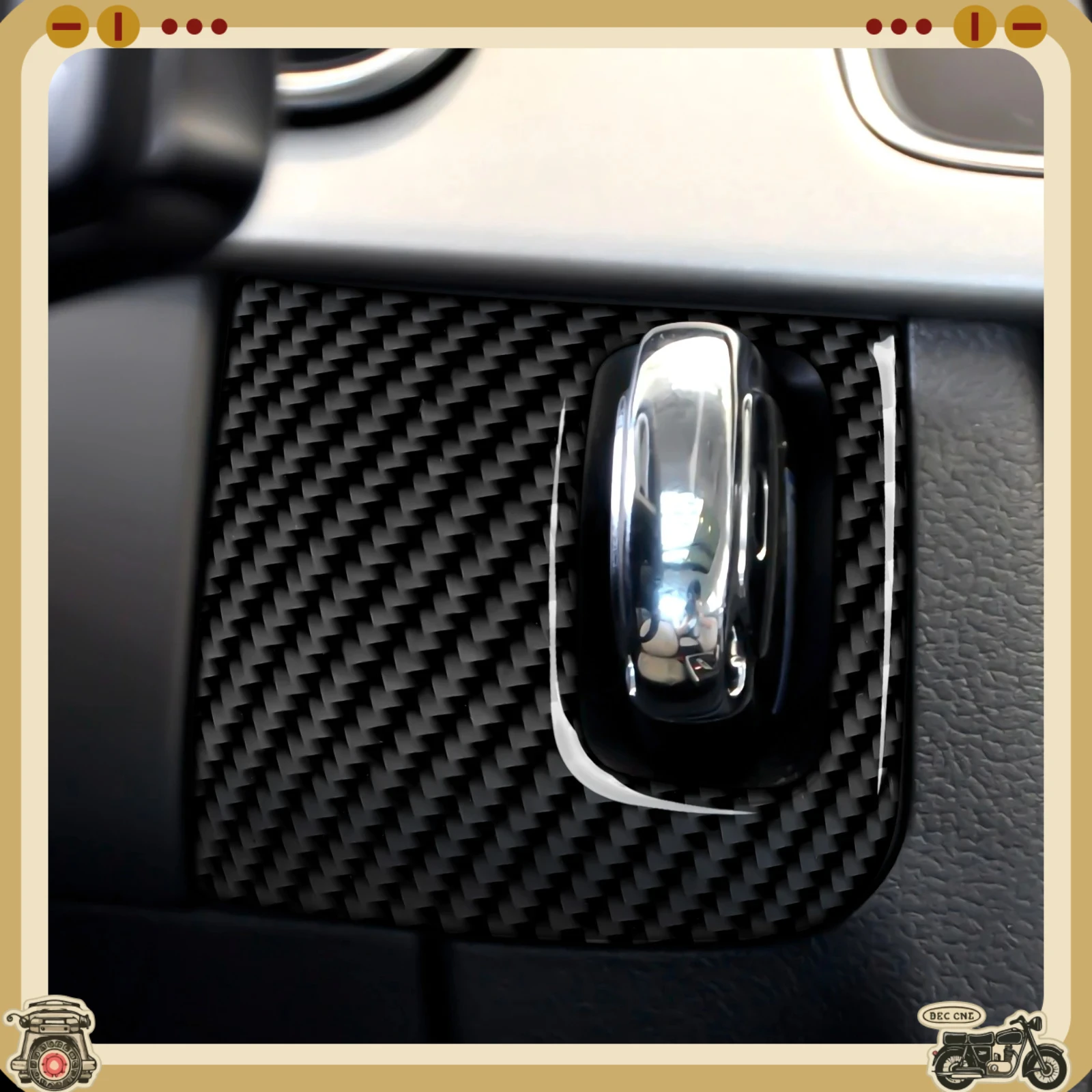 Carbon Fiber Car Keyhole Sticker Decoration Modification Accessory,car Keyhole Protection Sticker for Audi A4 A5 B8 Q5 2008-2015