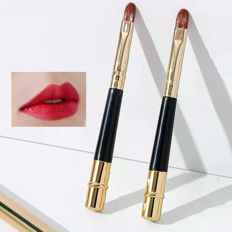 /YOV/Retractable Lip Makeup Brush Lipstick Lip Gloss Brush Eyeshadow Foundation Brush Applicator Travel Cosmetic Beauty Tool
