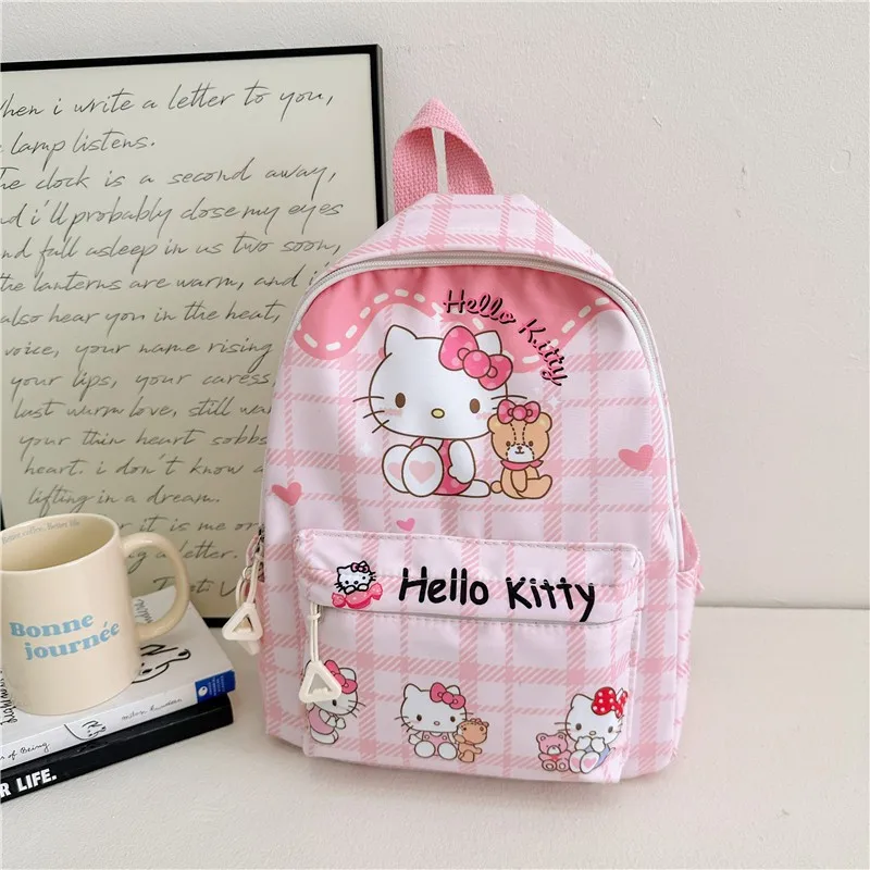 Mochila Sanrio de dibujos animados para niños, Hello Kitty, My Melody, Cinnamoroll, Kuromi, mochila escolar de gran capacidad, regalo de estudio