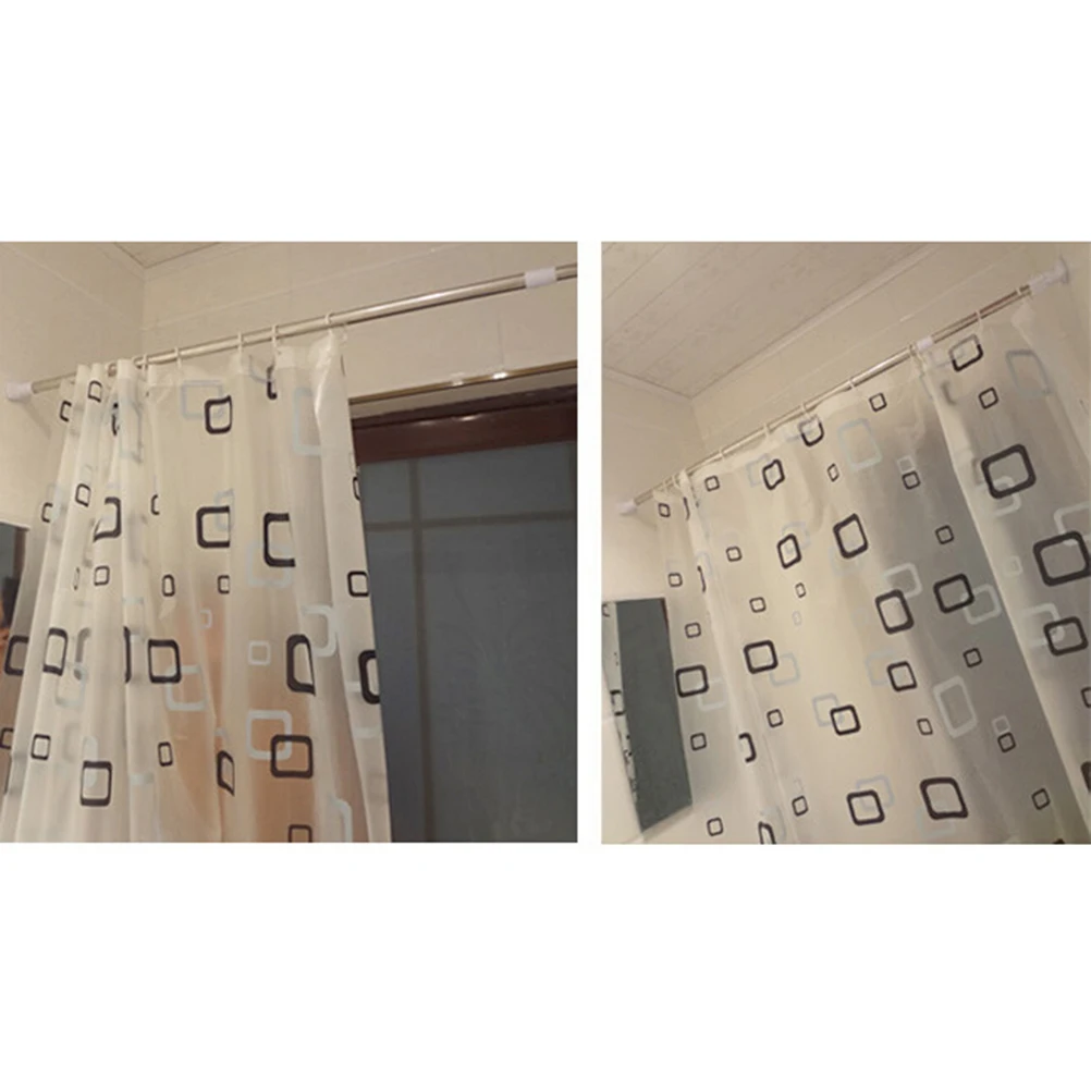 

50-80Cm Telescopic Shower Curtain Rod Stainless Steel Tension Pole Bathroom Wall Protection Multi-Function Expansion Rod